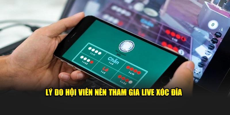 Lý do hội viên nên tham gia live xóc đĩa